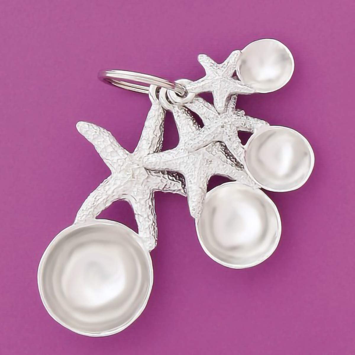 Basic Spirit Décor Measuring Spoons - Starfish - Home Decorative kit, Set of 4 for Gift Measuring Dry and Liquid Ingredients