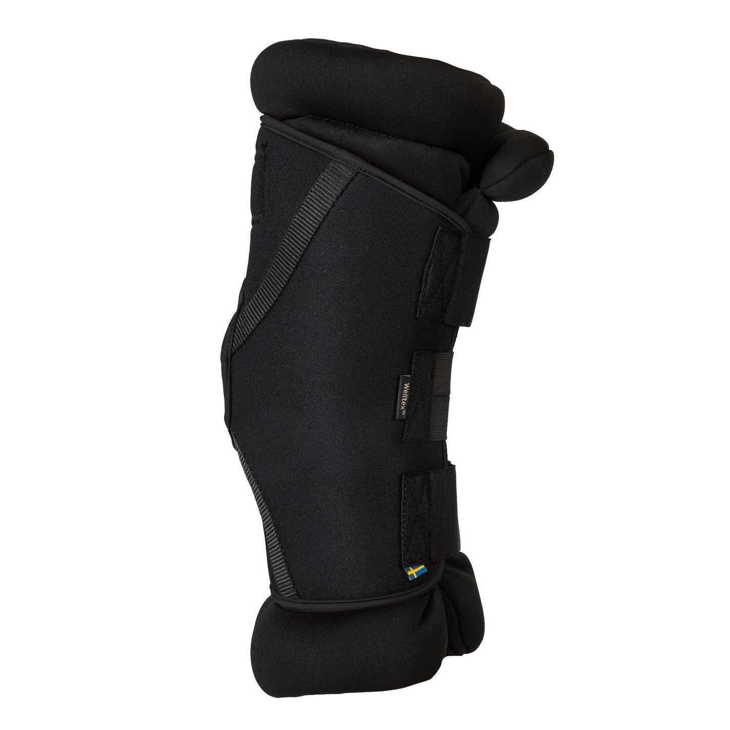 Back on Track Royal Padded Hock Boots Deluxe w/Holes - Equestrian Protective Supportive Horse Hock Boots with Hook & Loop Closure, Black - L