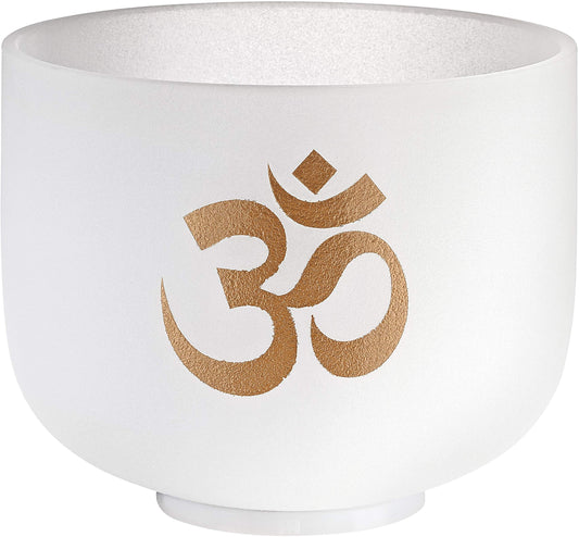 White Frosted Crystal Singing Bowl