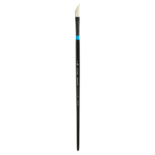 Princeton Artist Brush Co. Aspen Series 6500 - Long Handled Short Dagger Size 4 - Single Synthetic Oil and Acrylic Paint Brush for Painting on Canvas and Board
