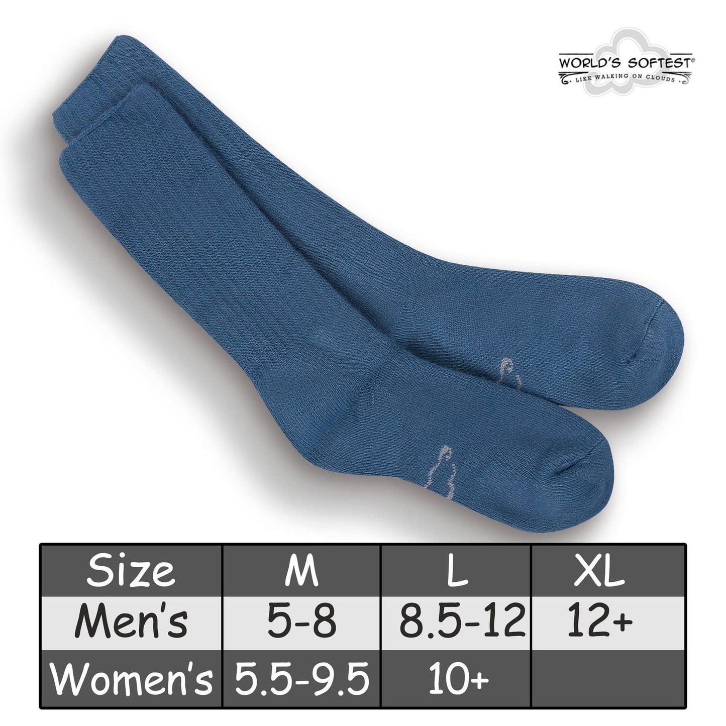 World's Softest Classic Crew Socks - Ultra Soft Crew Socks for Women and Men