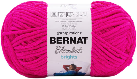 Bernat Yarn Blanket Brght, Bright Pink
