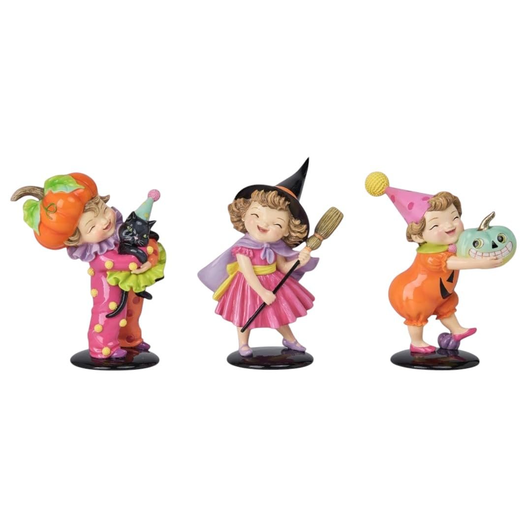 December Diamonds 3 Assorted 6in Halloween Kids Figurines