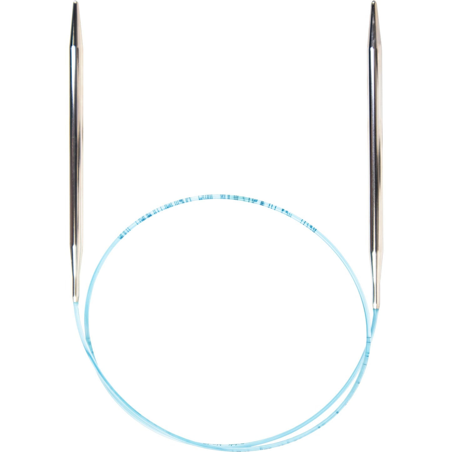 skacel by addi Circular Knitting Needles, 40 Inch (100 cm) Turbo Round Brass Knitting Needle Pair with Nylon Cord, 4.5 mm (US Size 7)