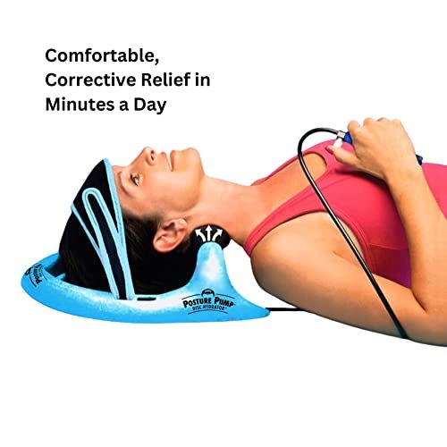 Posture Pump® Neck Exercising Cervical Spine Hydrator Pump | Relieves Neck Pain Stiffness | Neck Pain Relief Posture Control (Single Air Cell Model 1100-S)