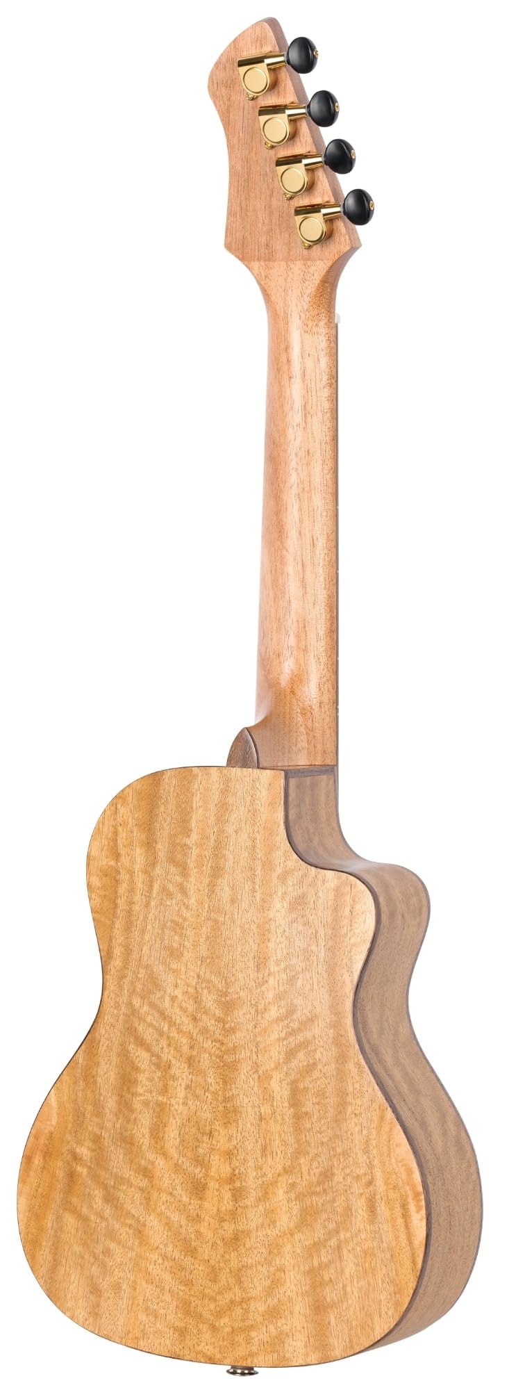 Ortega Guitars, 4-String Horizon Series Revese Headstock Left-Handed Concert Acoustic-Electric Ukulele w/Bag, Natural (RUMG-CE-L)