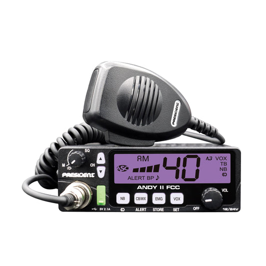PRESIDENT Electronics Andy II FCC CB Radio