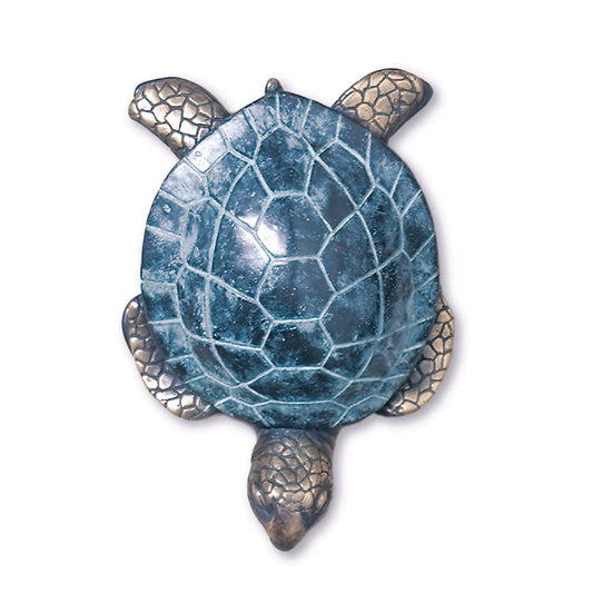 Brass Sea Turtle Beach Tiki Door Knocker
