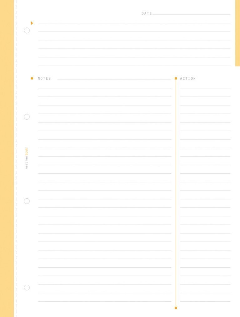 Rhodia Meeting Books 8.85 X 11.69 Inches, Pack of 2, Black and Orange