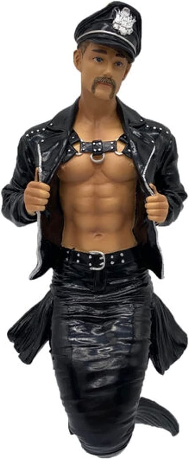 December Diamonds 55-55404 Leather Master Merman Resin Ornament 7 Inches