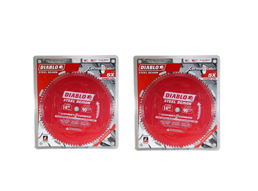 Diablo D1490CF 14" 90 Tooth Metals & Stainless Steel Circular Saw Blade (2 Pack)