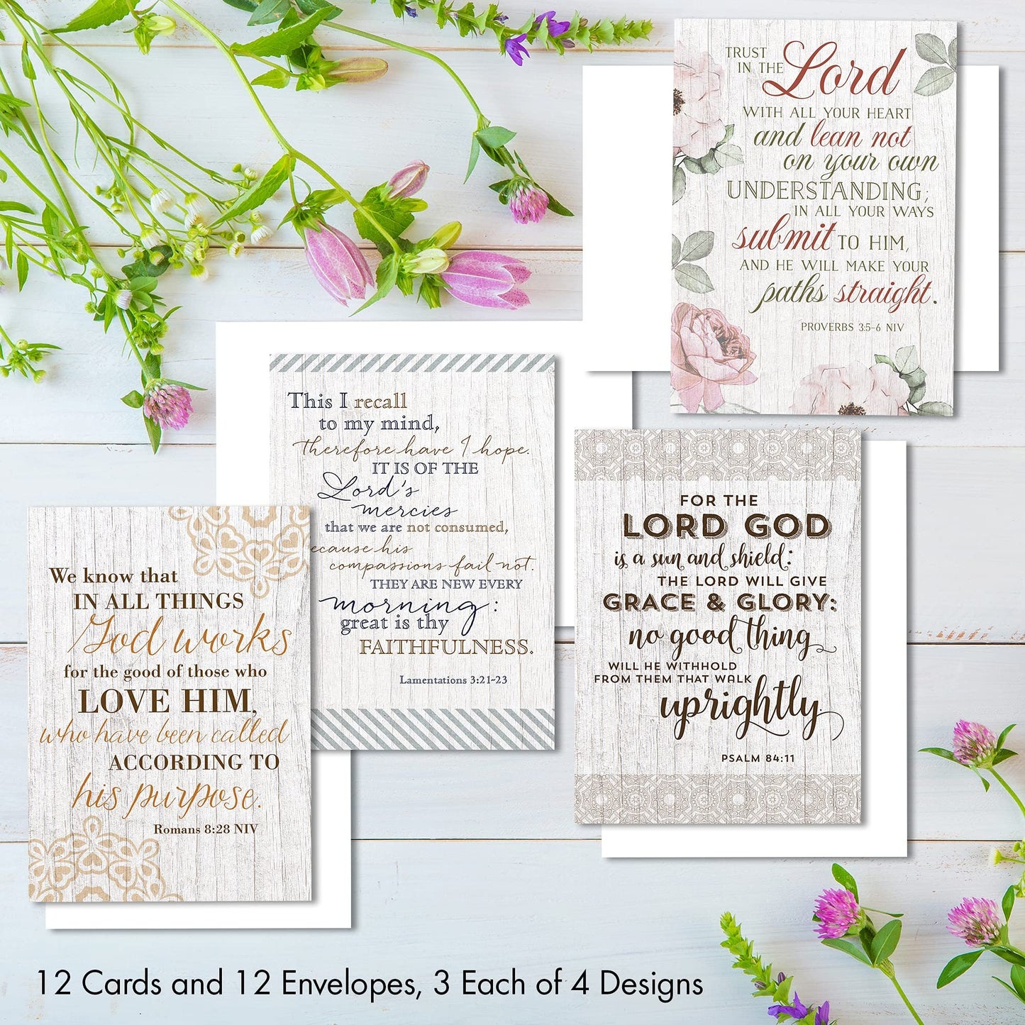 Designer Greetings Faithfully Yours Inspirational Birthday Boxed Card Assortment, God’s Majesty with Biblical Scripture Verses