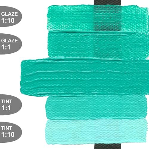 Heavy Body Acrylics by GOLDEN, Teal, 16 fl. oz. Jar, Professional Acrylic Paint, Opaque