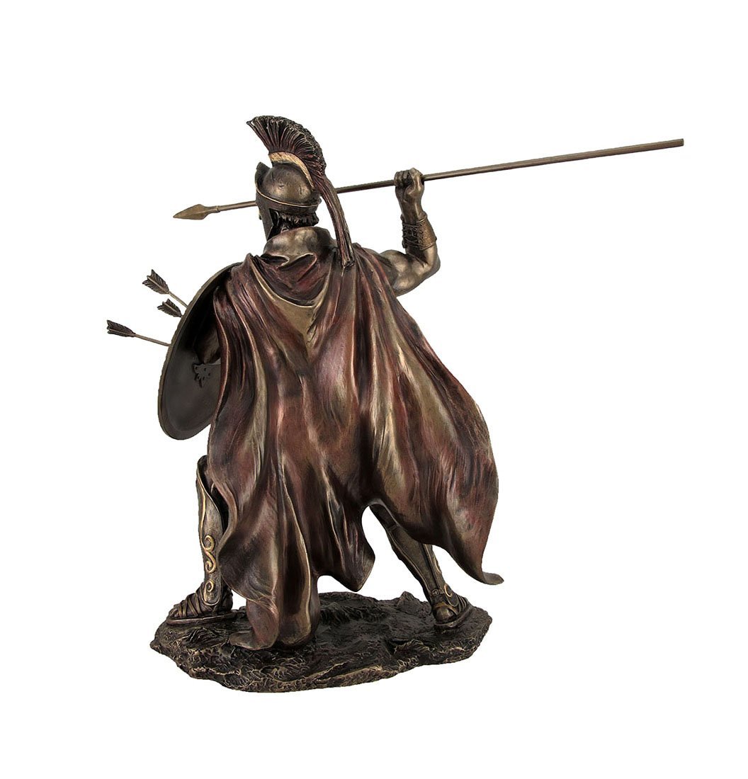 Veronese Design King Leonidas Greek Warrior of Sparta Bronze Finish Statue
