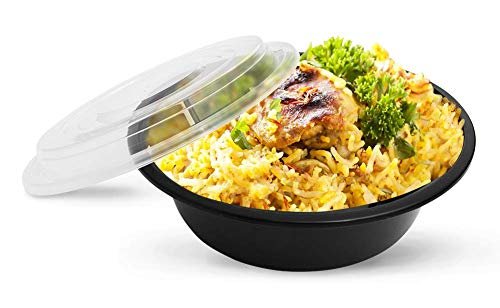 51 Sets 24oz Meal Prep Containers with Lids, Microwavable Plastic BPA free