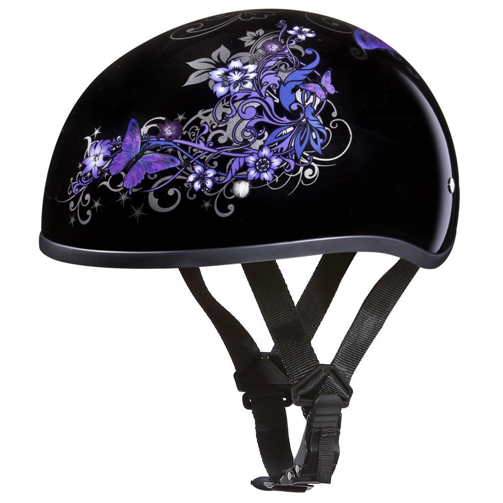 Daytona Helmets Half Skull Cap Motorcycle Helmet – DOT Approved [Graphics]…