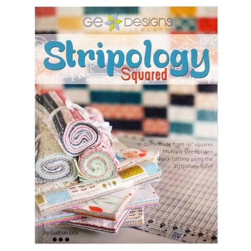 G.E. Designs Stripology Squared, Full Color Softcover Quilt Pattern Book