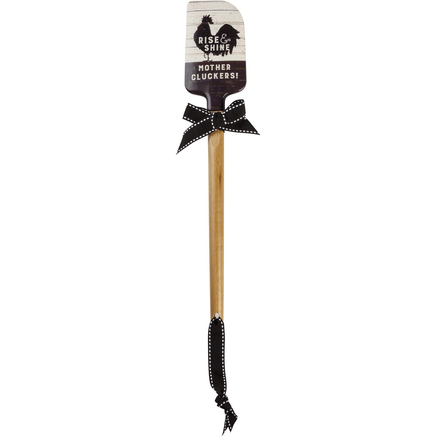 Primitives by Kathy Rise & Shine Mother Cluckers Spatula With A Wooden Handle