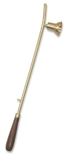 18" Brass Wood Handle Candle Lighter w/ Bell Snuffer Catholic Christian Church