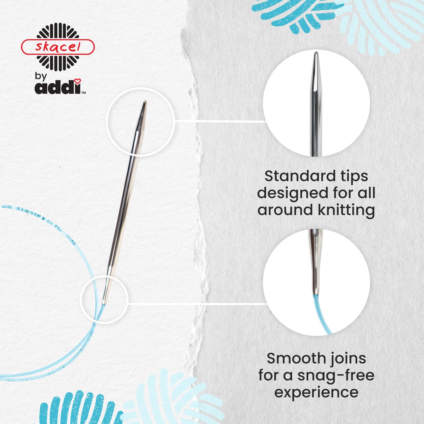 skacel by addi Circular Turbo Knitting Needle, 60 Inch
