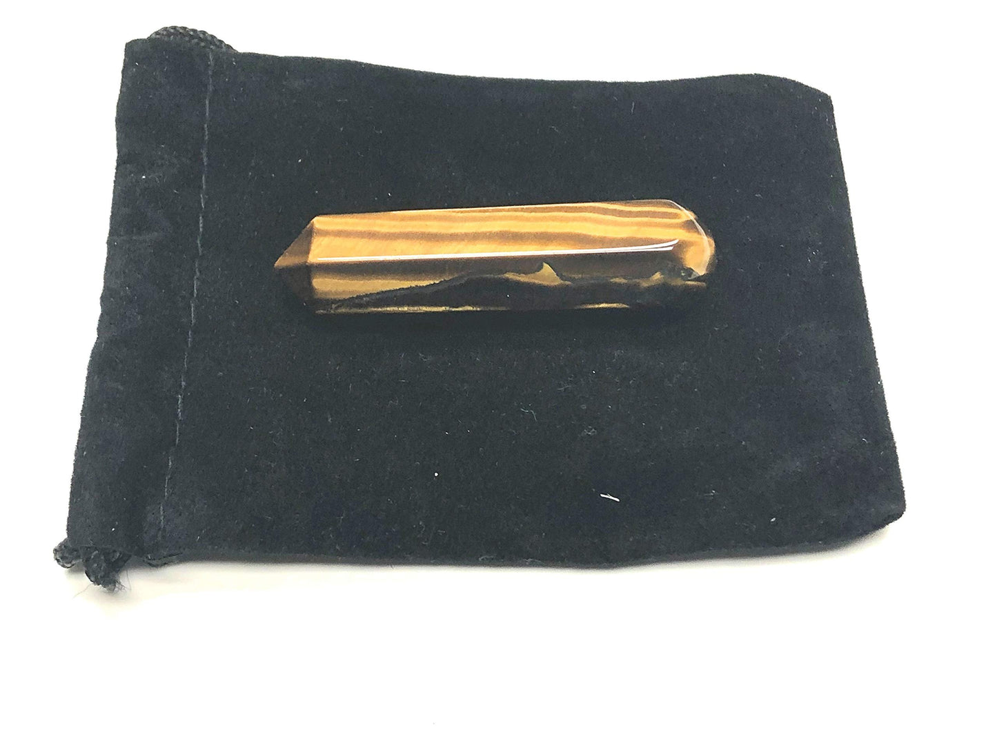 Zentron Crystal Collection: 60MM All Natural Gemstone Crystal 2"+ Wand and Velvet Pouch