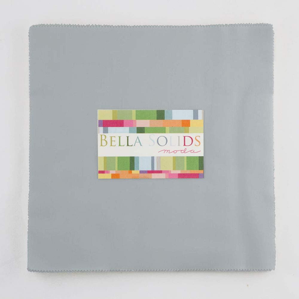 Bella Solids Steel Jr Layer Cake (9900JLC 184) by Moda House Designer for Moda