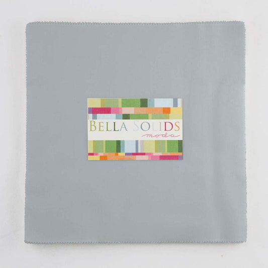 Bella Solids Steel Jr Layer Cake (9900JLC 184) by Moda House Designer for Moda