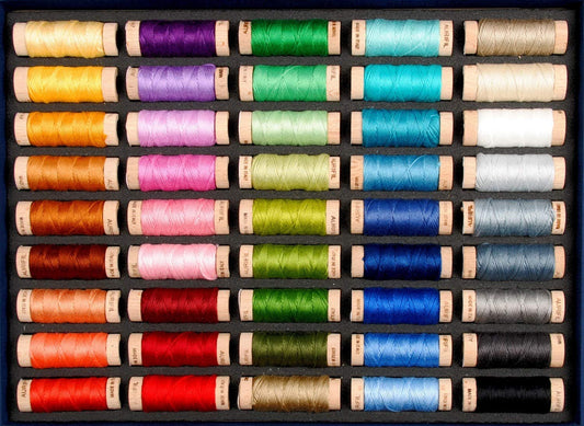Aurifil USA Aurifil Best Selection Cotton Floss 45 Small Spools Thread, Multiple