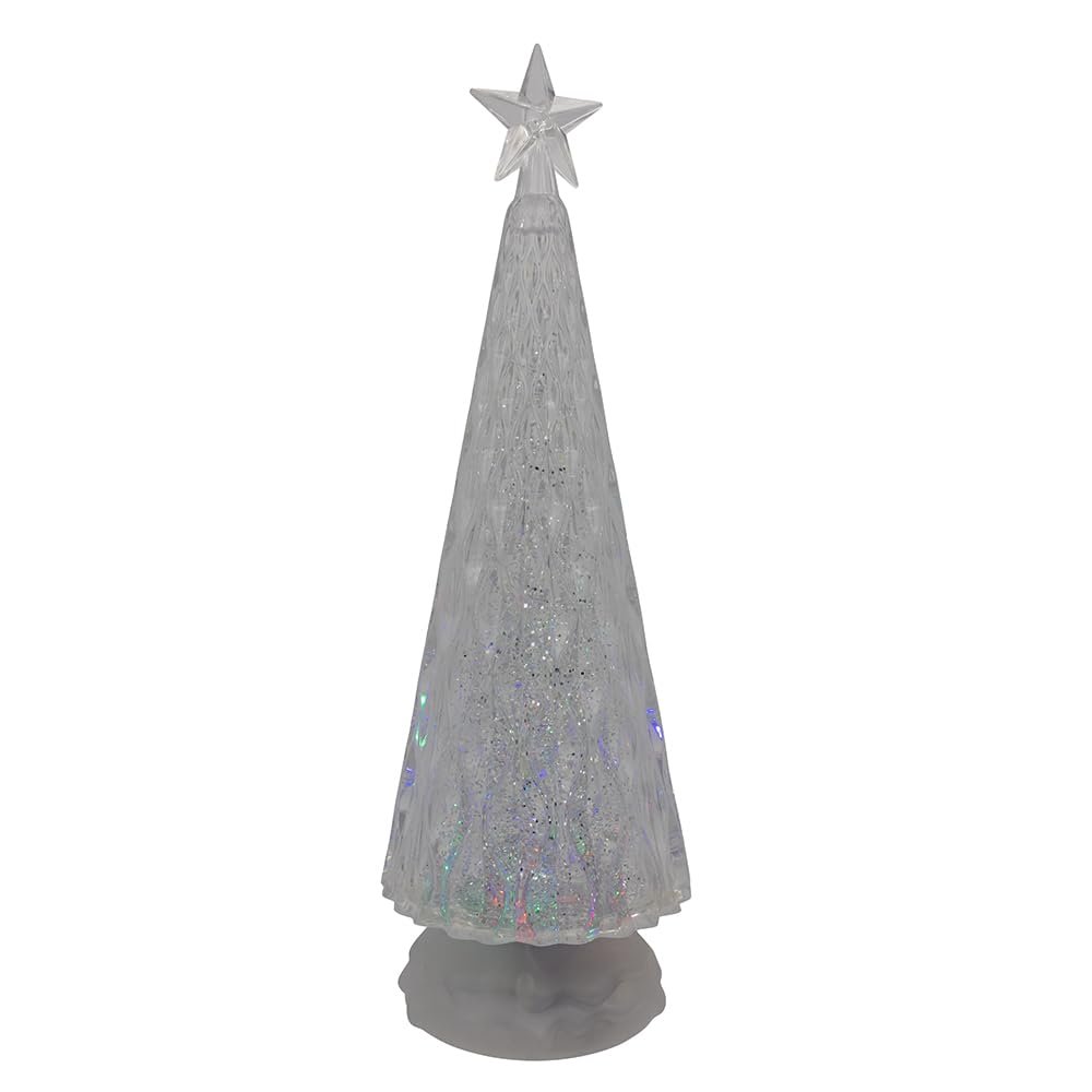Kurt Adler 13.6-inch Battery Operated RGB Color Changing Christmas Tree with Water