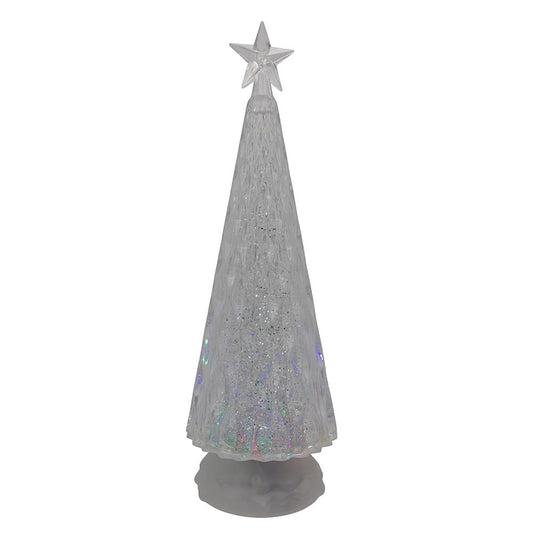 Kurt Adler 13.6-inch Battery Operated RGB Color Changing Christmas Tree with Water