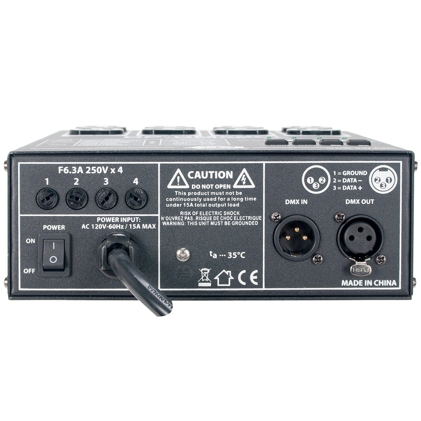 ADJ Products DMX20L 4-Channel Universal DMX Dimmer/Switch Pack, Compact and Portable DP