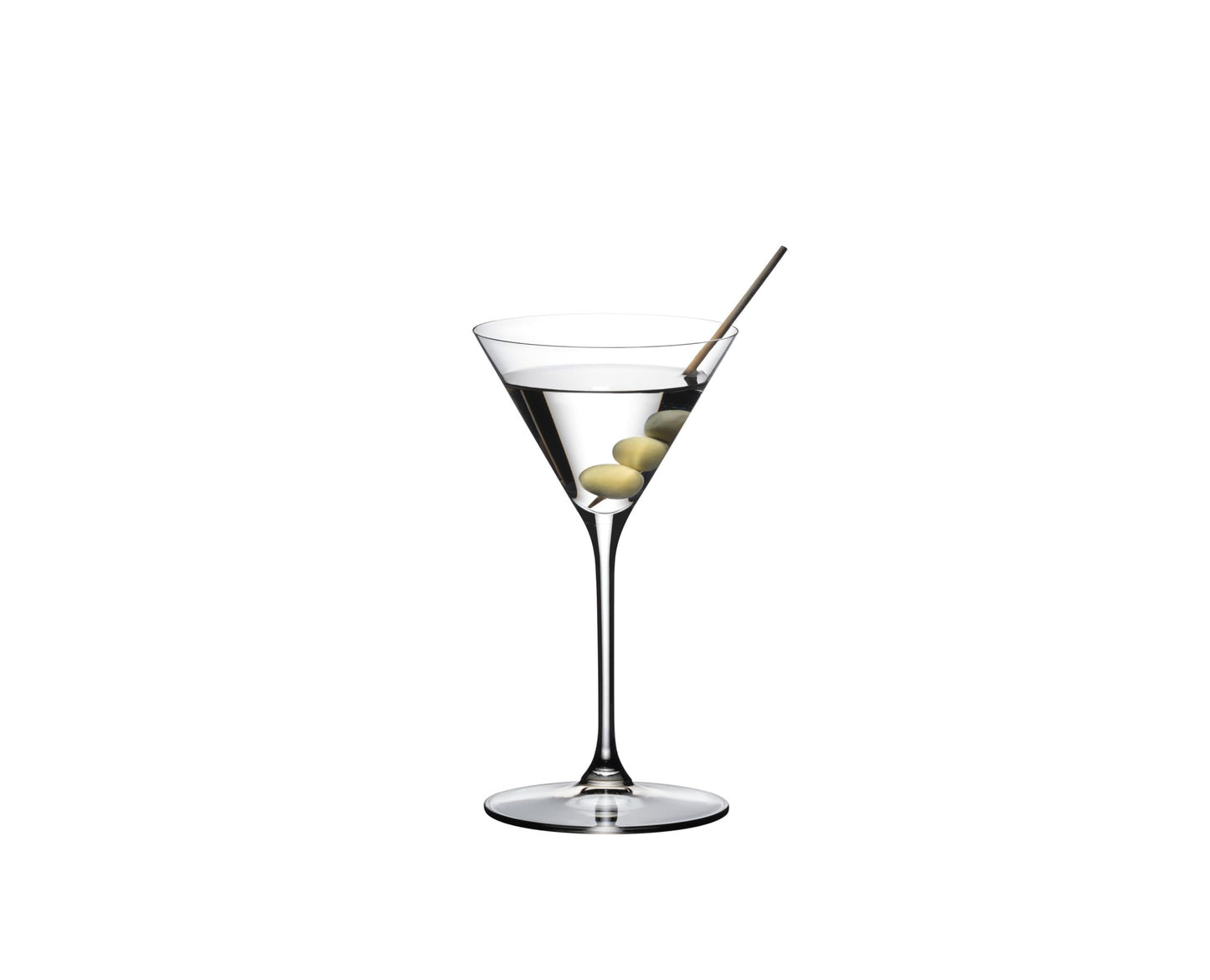RIEDEL Grape Martini and Cocktail Diamond-Shaped Machine-Made Crystal Glass with Steeply Angled Sides (2-Pack, Clear)