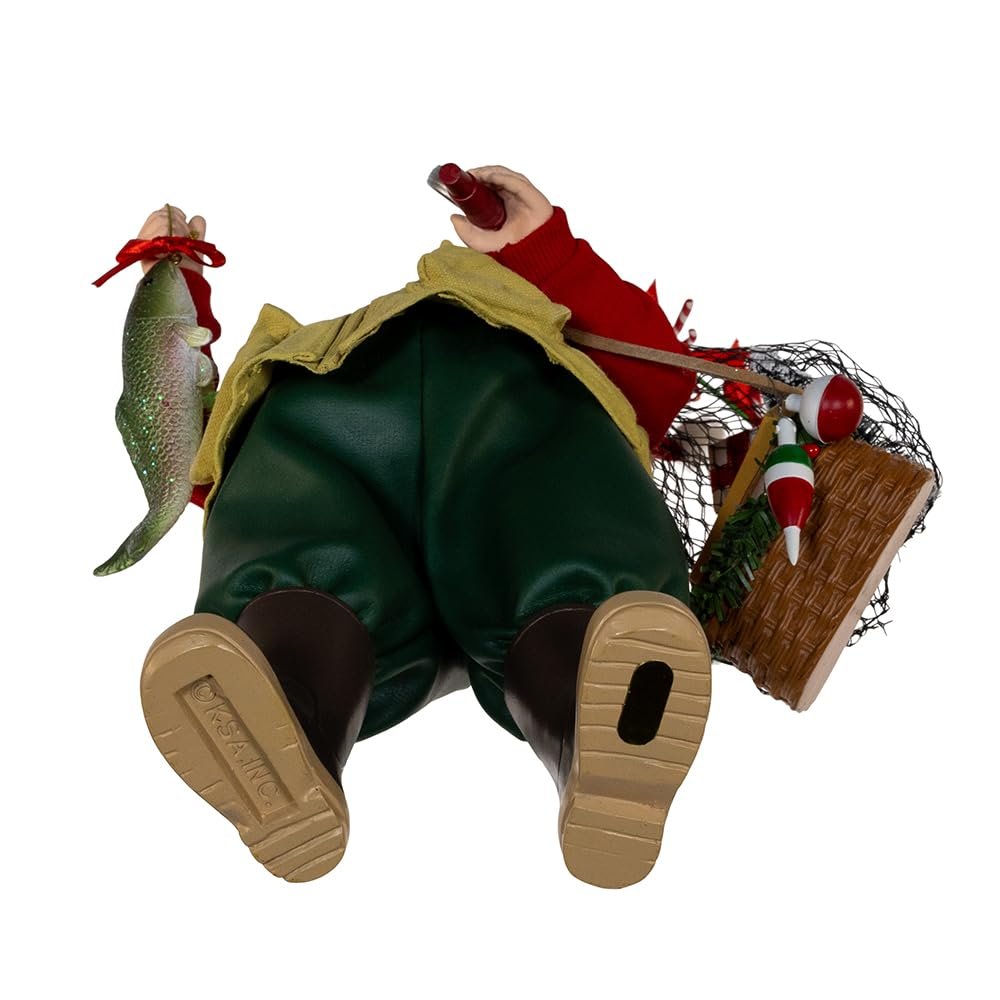 Kurt Adler 10.5-inch Fabriché™ Fisherman Santa