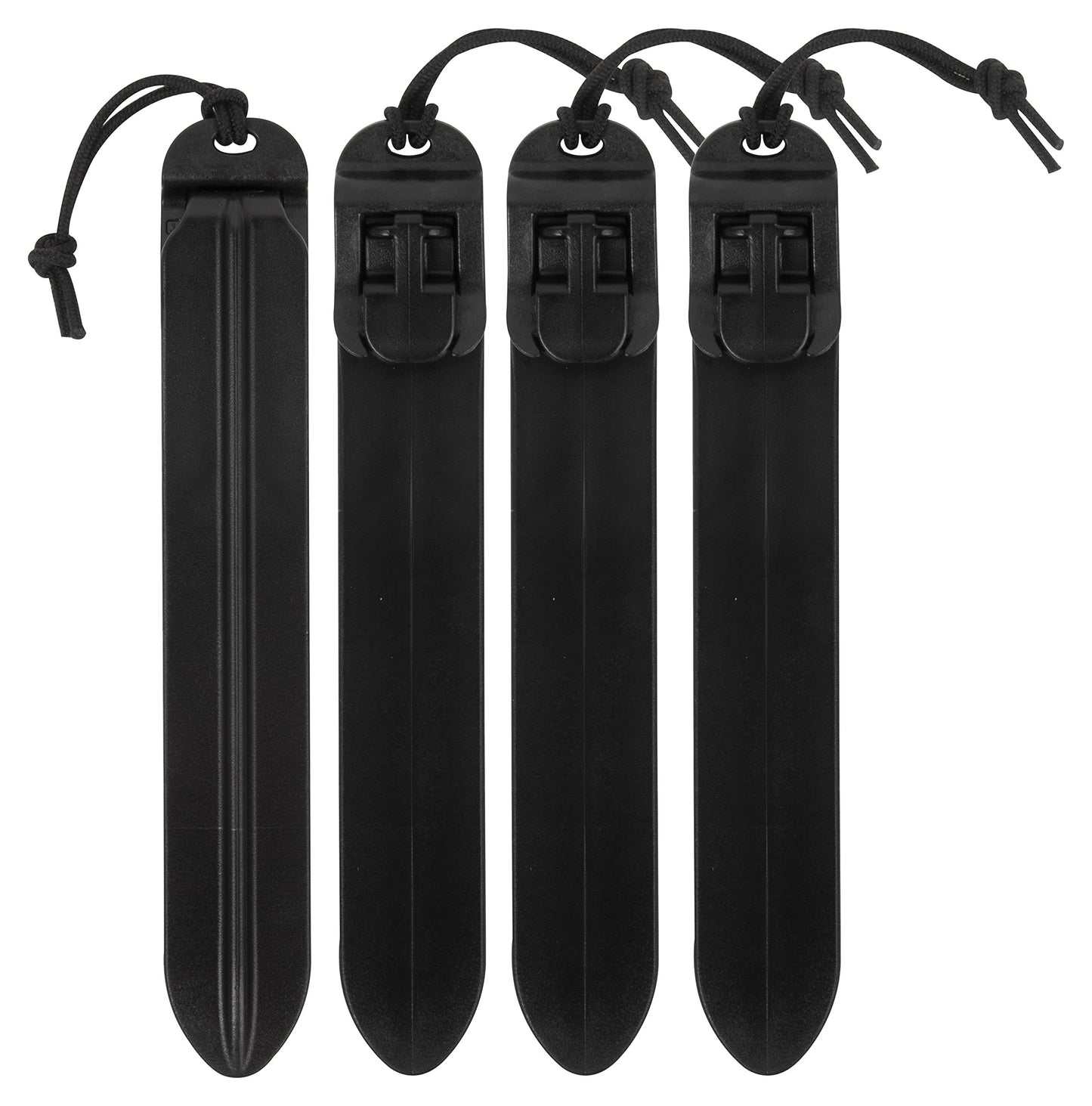Tusk Molle Sticks 6" Black (4 Pack)