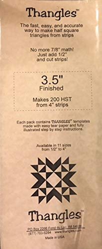 Thangles Quilting Template 3.5" Finished Size