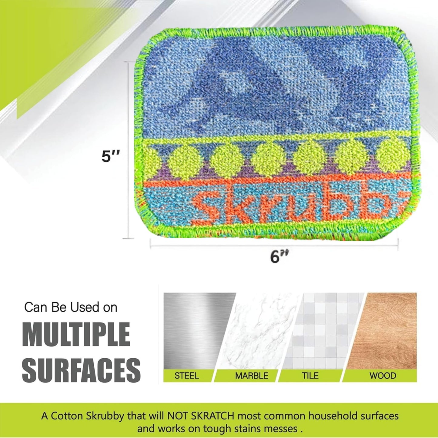 Wet-it Skrubba New European Scrubby Non-Scratching Scouring Pad