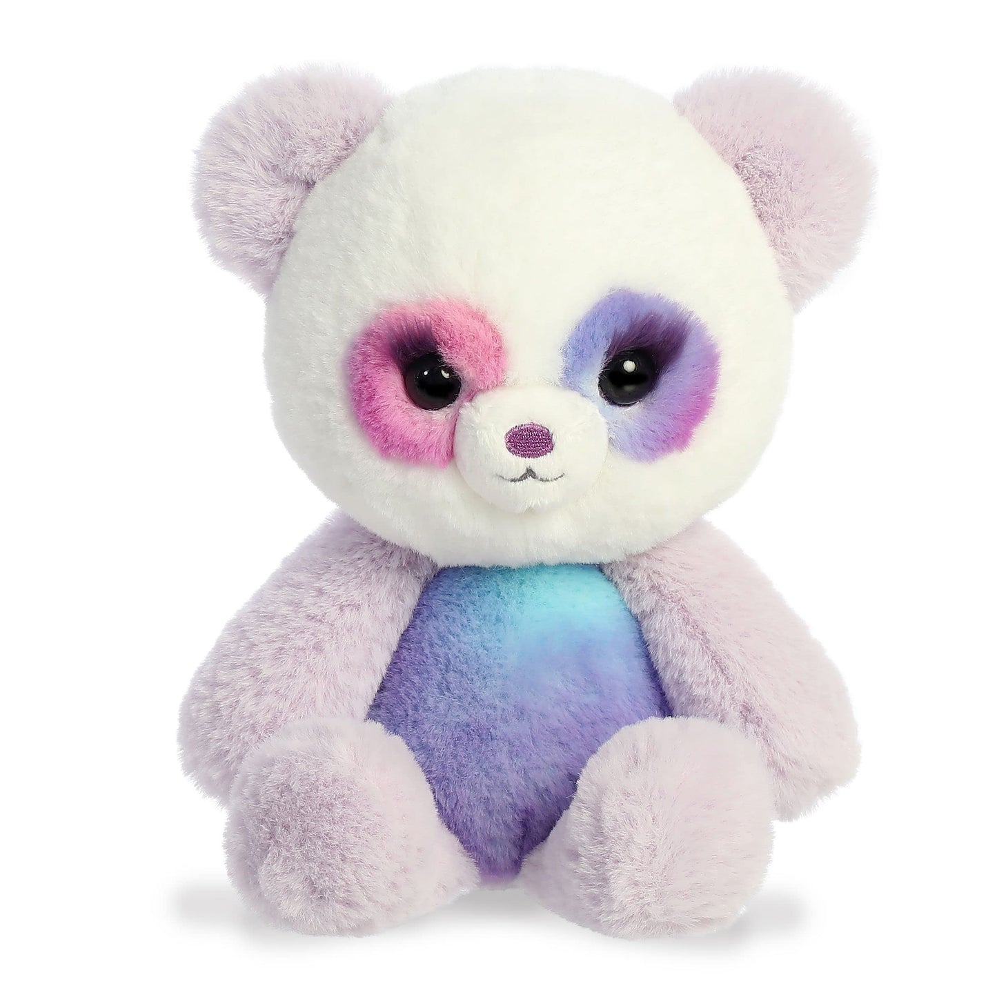 Aurora® Colorful Sweet Pop™ Grape Swirl Panda Stuffed Animal - Eye-Catching Designs - Imaginative Play - Purple 7.5 Inches