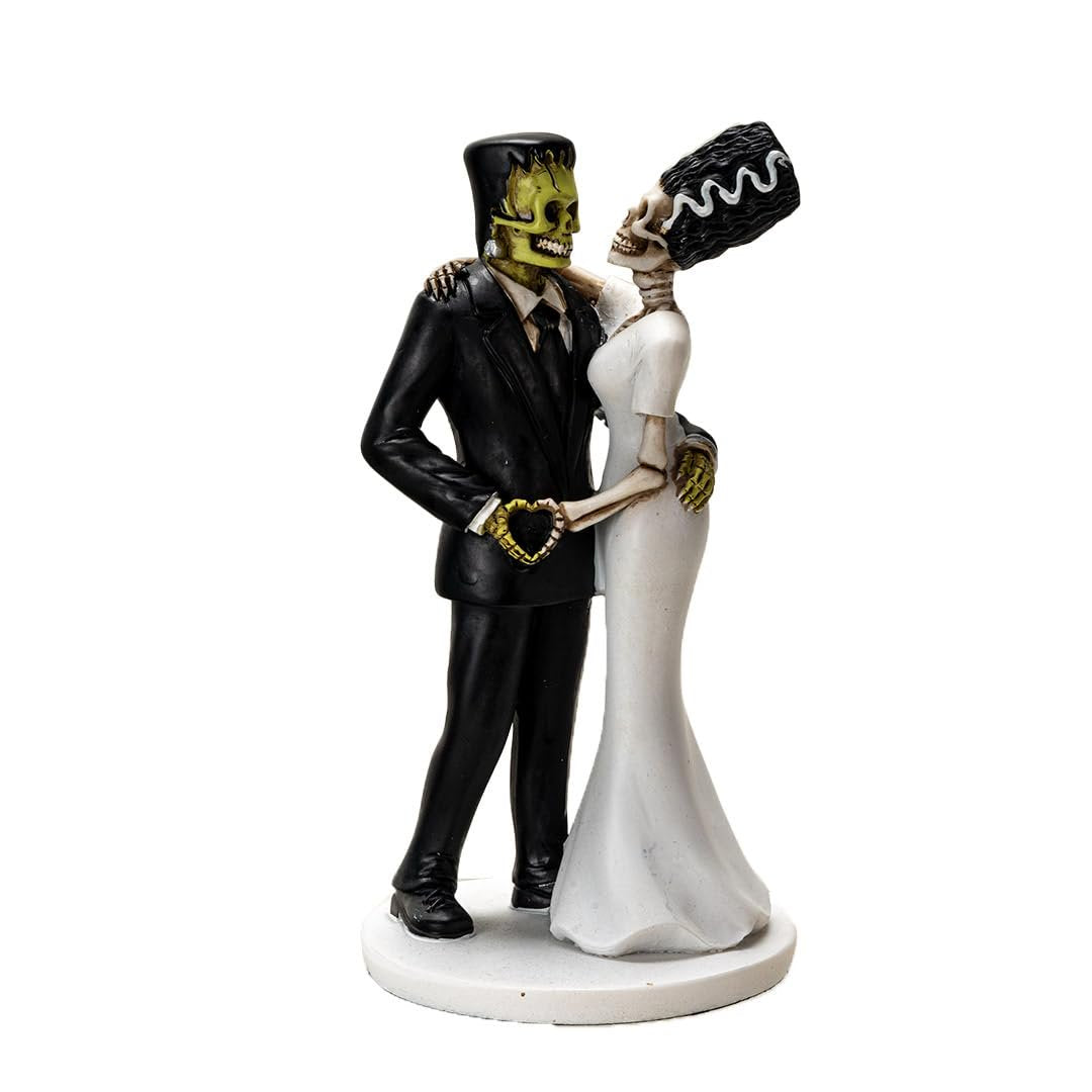 Pacific Giftware Eternal Love Frankenstein and Bride Figurine Wedding or Anniversary Collectible Figurine Classic Monster Romance in Resin