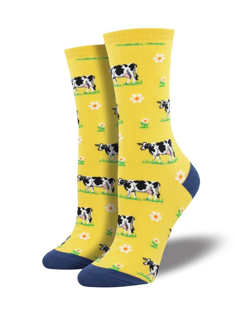 Socksmith Legendairy Women's Crew Socks - Yellow