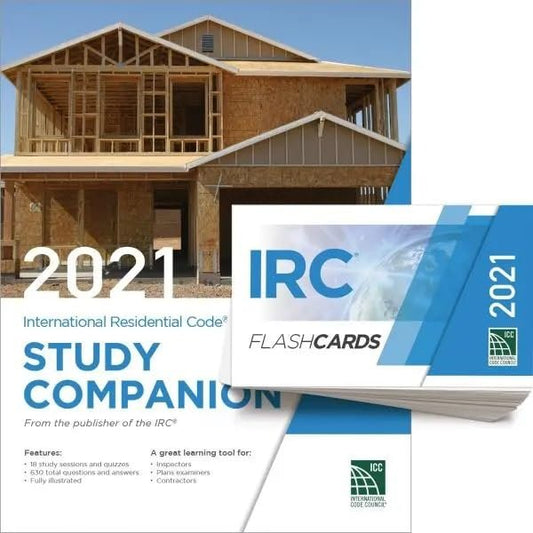 2021 International Residential Code Study Companion and Flash Card Combo