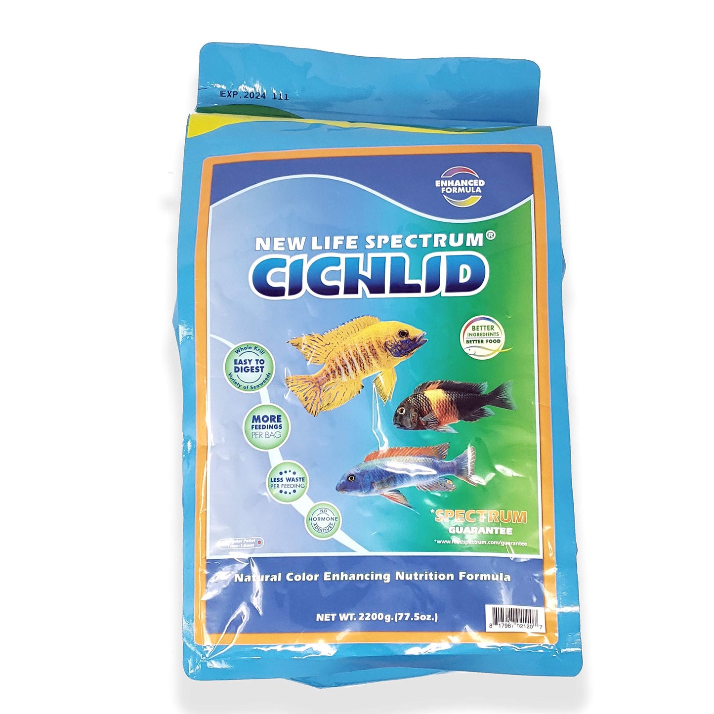 New Life Spectrum Naturox Cichlid Formula for Freshwater Fish Bag 2200g