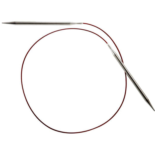 ChiaoGoo 7032-10.5 32-Inch Red Lace Stainless Steel Circular Knitting Needles, 10.5/6.5mm