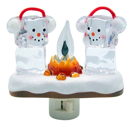 Roman 4.5" H ICE Cube Campfire Night