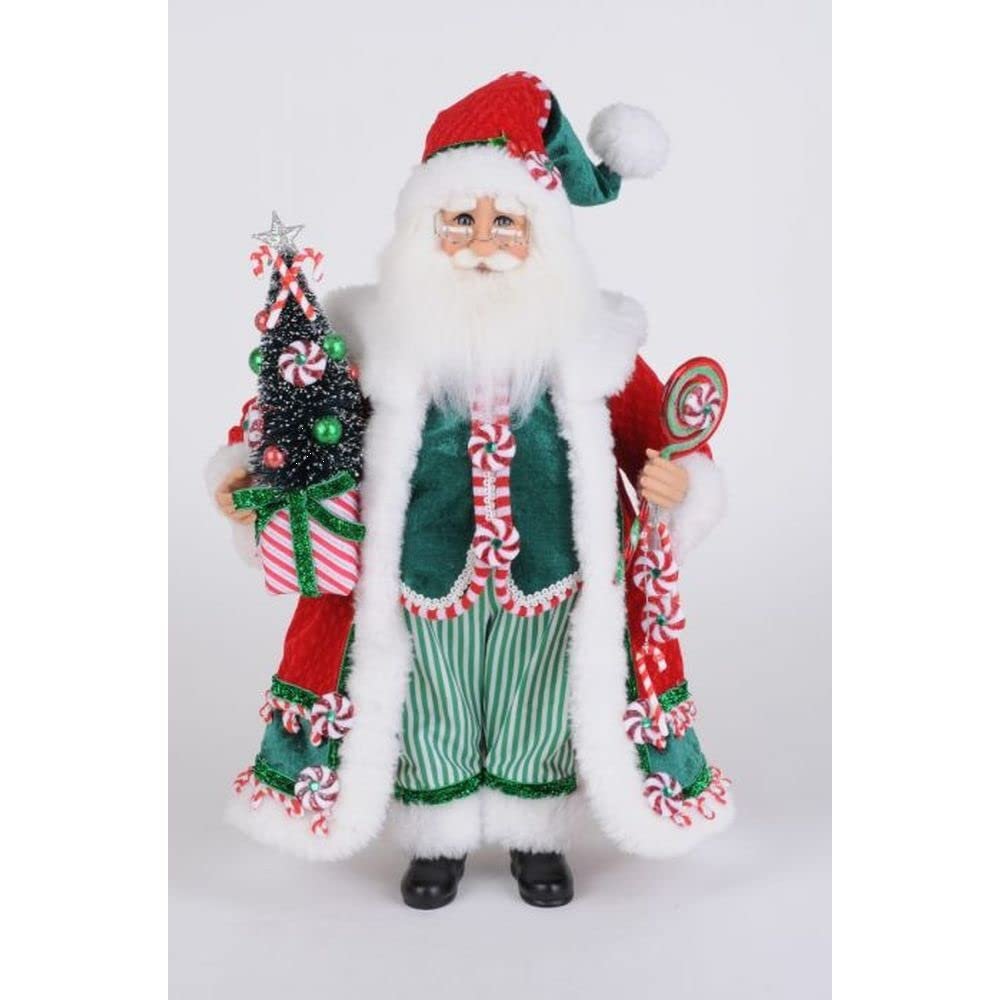 Karen Didion Peppermint Swirl Santa