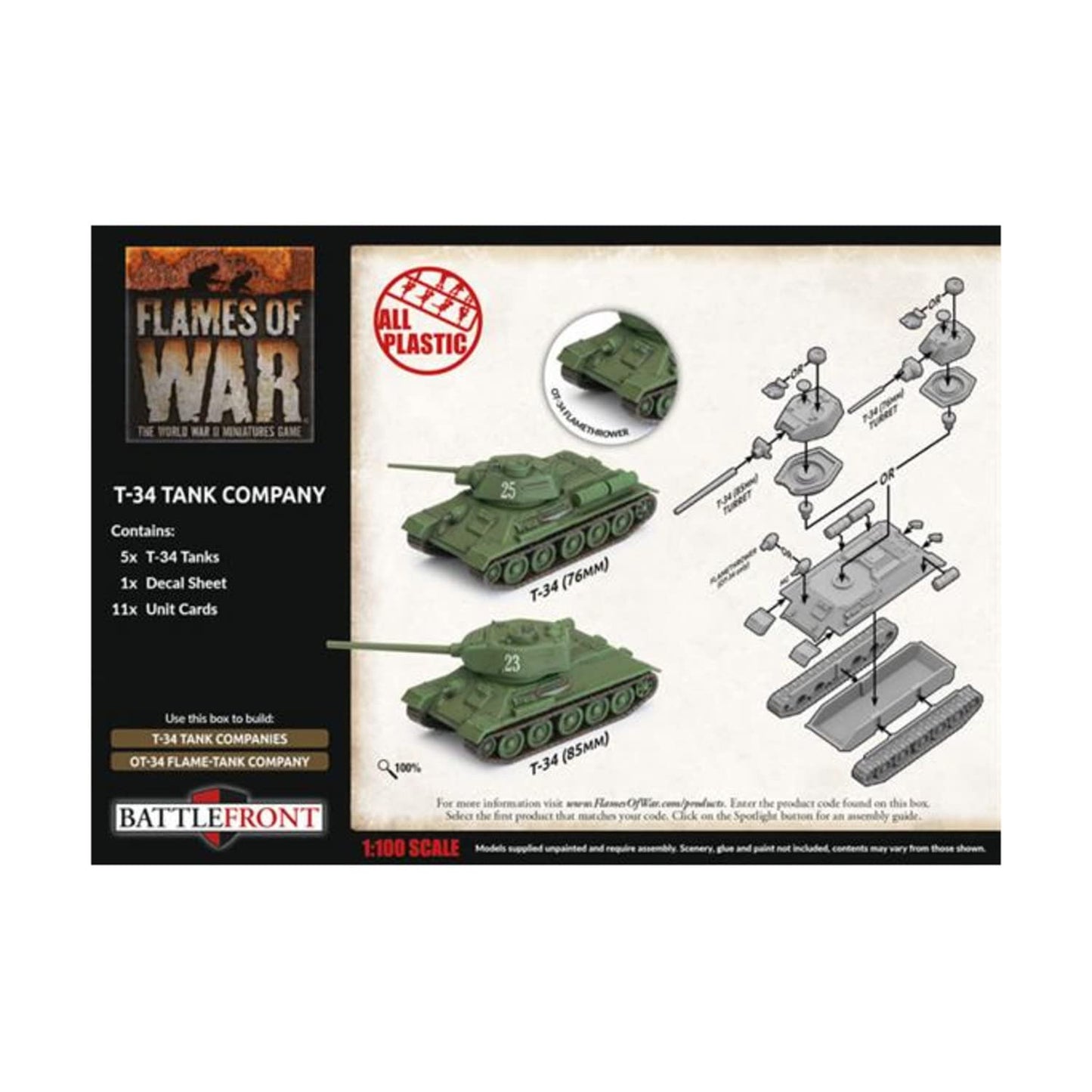 Flames of War Late War: Soviet T-34 Tank Company