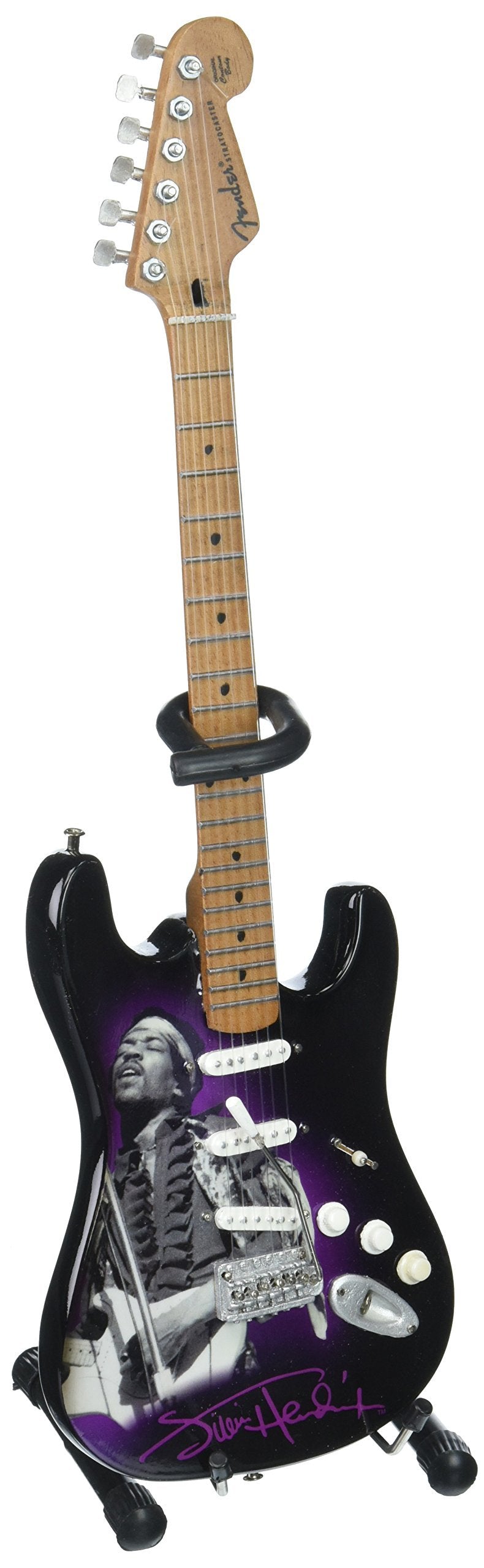 FAN MERCH Jimi Hendrix Fender Stratocaster Tribute Miniature Guitar Model Collectible