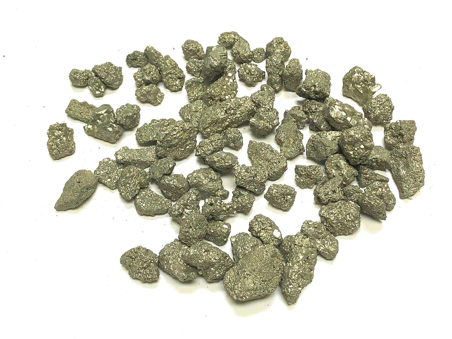 Zentron Crystal Collection: Natural Rough Pyrite Fools Gold 1/2" Pieces (1/2 Pound)