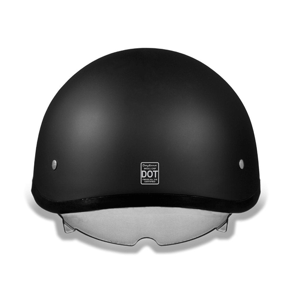 Daytona Helmets Half Skull Cap Motorcycle Helmet with Built-in Inner Shield, DOT Approved, Lightweight, Comfortable, and Durable Protection for Riders, Sleek Design, Fits and Styles