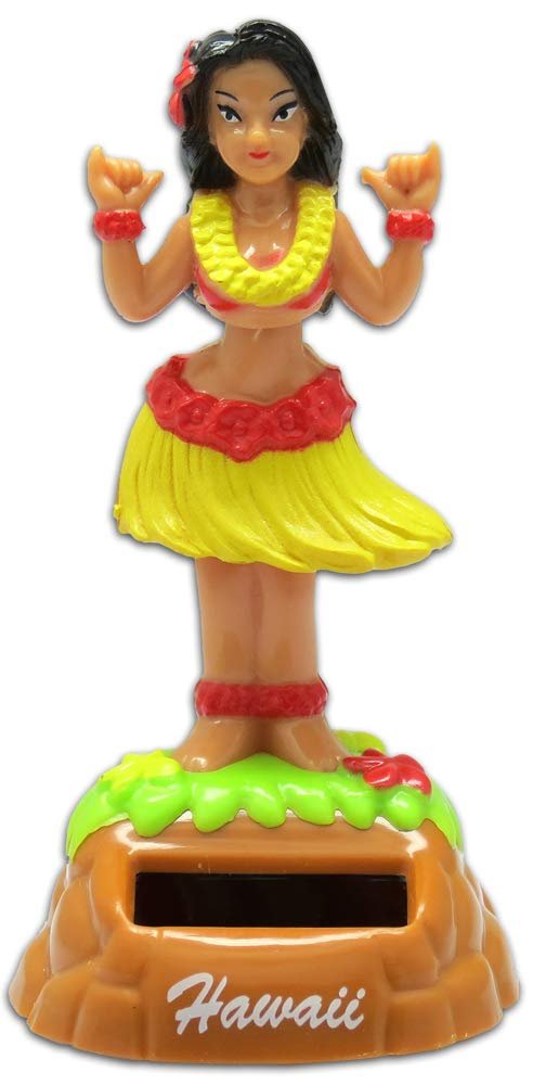 Shaka Hula Girl Solar Dashboard Doll