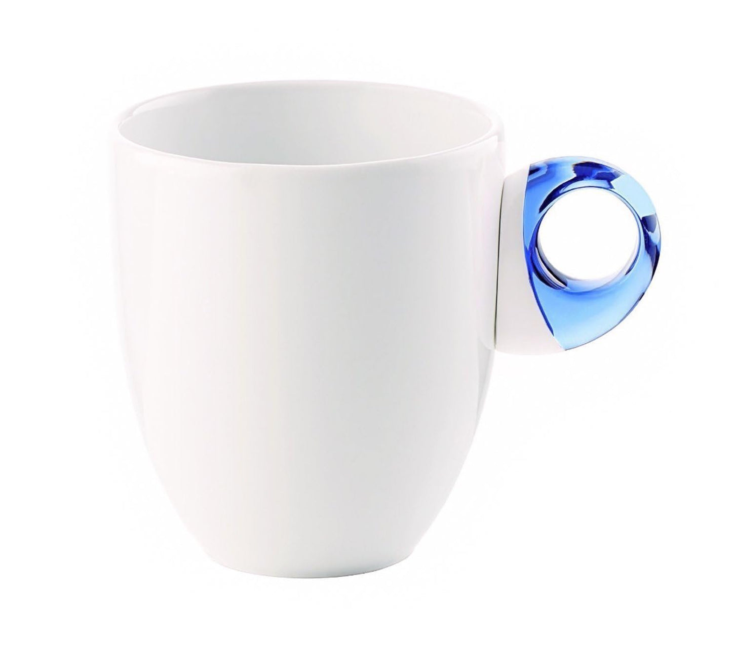 Guzzini Everyday Mug with Handle - Violet, Porcelain & Plastic - BPA-Free Microwave & Dishwasher Safe, Novelty Coffee Mug, Tea Cup, Juice, Water Cup - Daily Use All Occasions